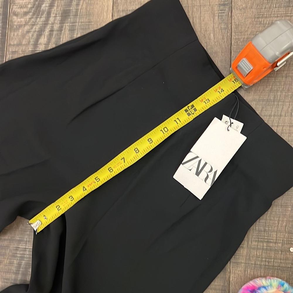Zara Black Wide-Leg Trousers - Picture 6 of 16